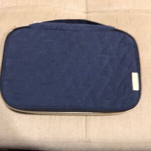 Bagsmart quilt travel organizer series for jewelry navy blue, 2-sides, NEW